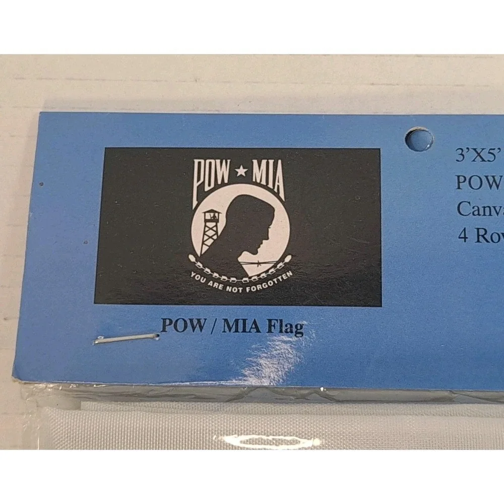 POW MIA POW☆MIA You Are Not Forgotten Flag 3x5 Super Polyester Canvas & Grommets